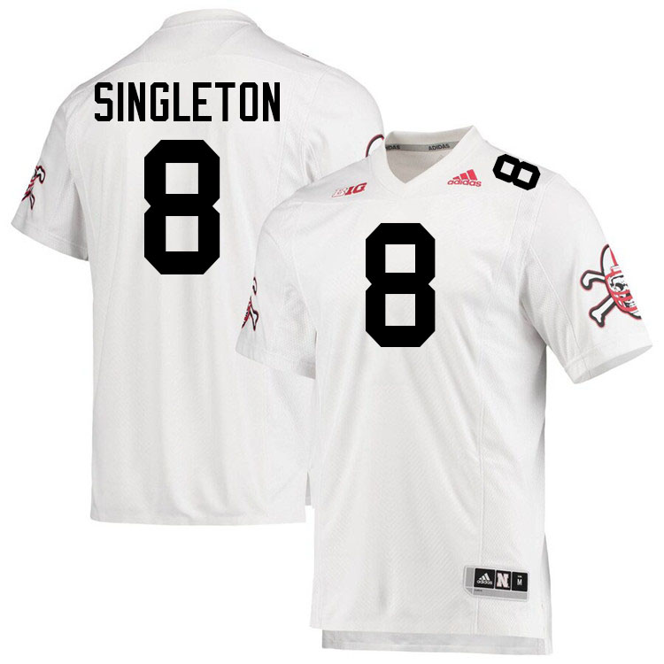 DeShon Singleton Nebraska Jersey,Nebraska Cornhuskers Football Uniforms,Jersey-Blackshirt Away